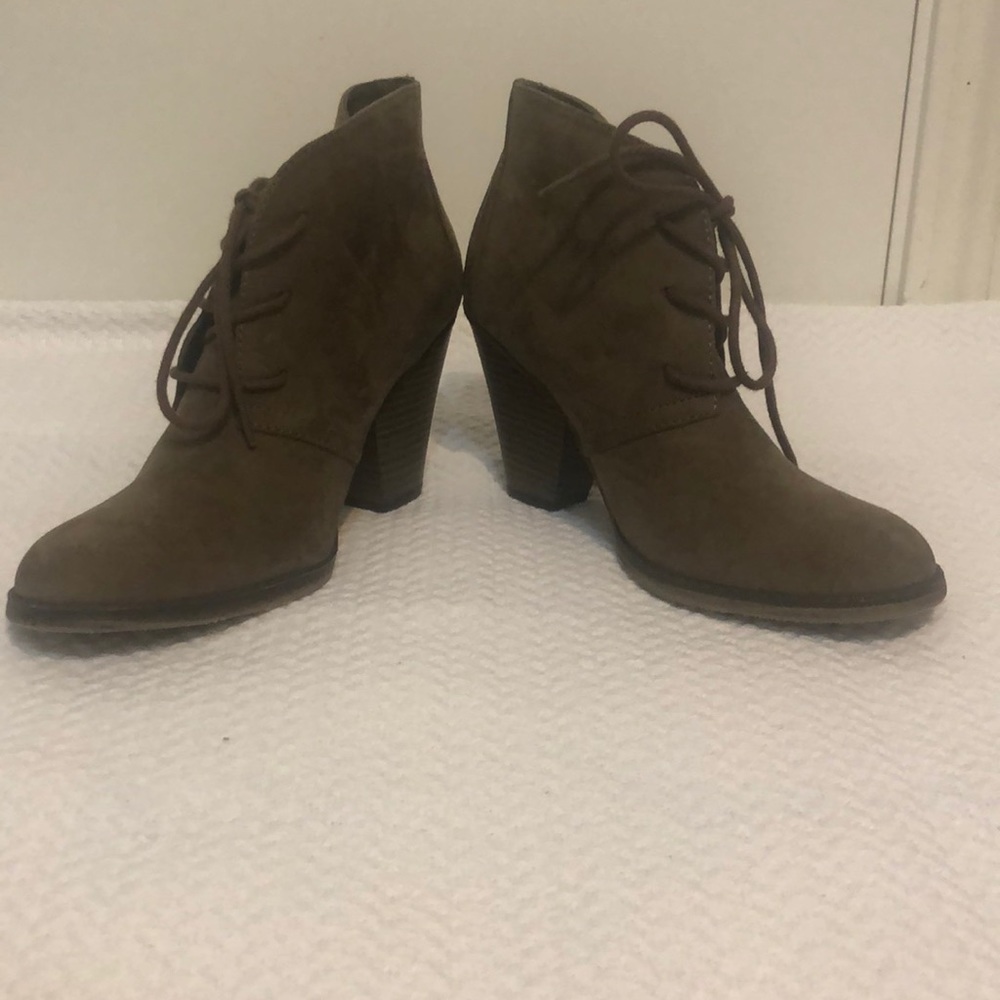 Brown Suede Booties